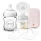 Offerta pacchetto, tiralatte SCF395/11 + biberon naturale SCF671/17 120 ml e paracapezzoli SCF156/00 2 pz, Philips avent