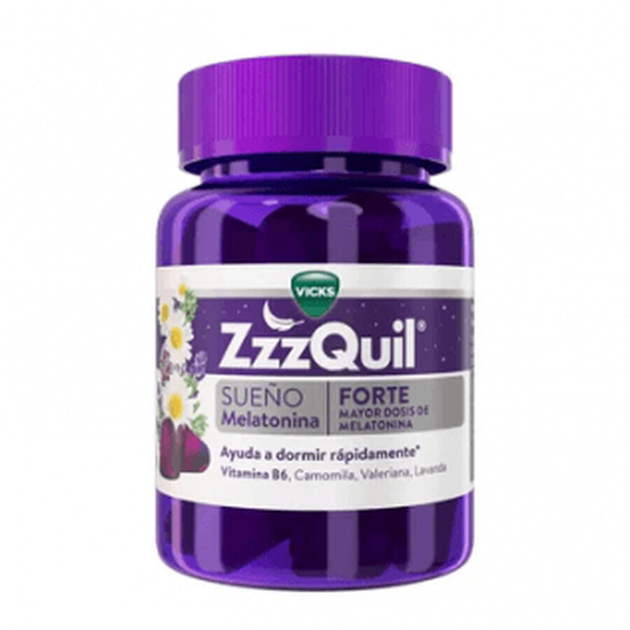 Vicks ZzzQuil FORTE 1,9 mg 30 Gomme al gusto di frutti di bosco