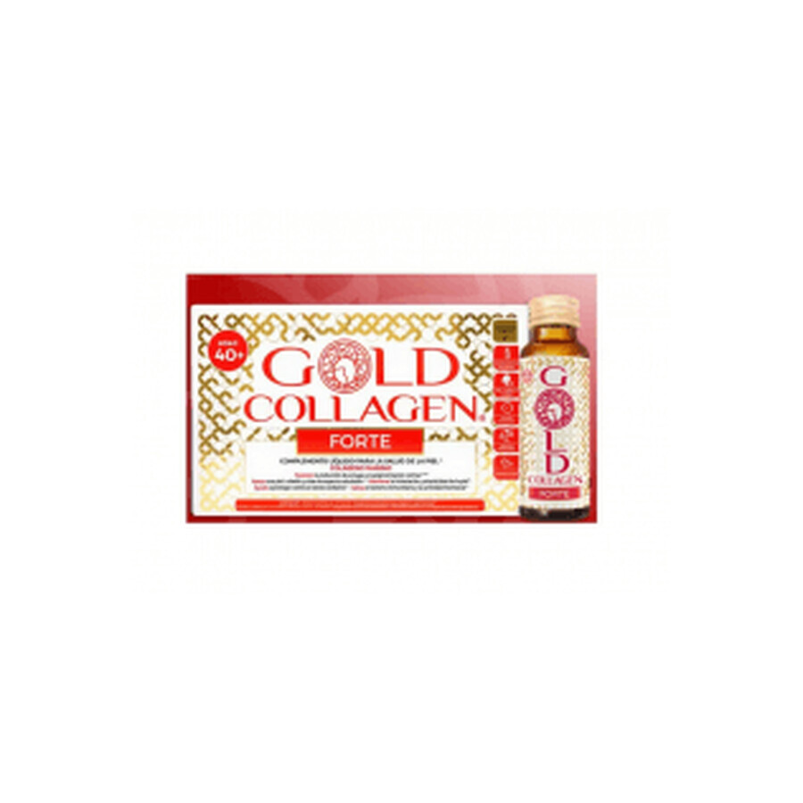 Gold Collagen Forte Plus 10 sticle 50ml Aromă de piersică și lychee