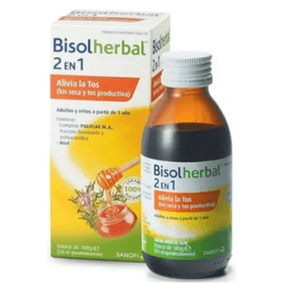 Sanofi Bisoherbal 2 in 1 Zuckerfrei Sirup 133ml