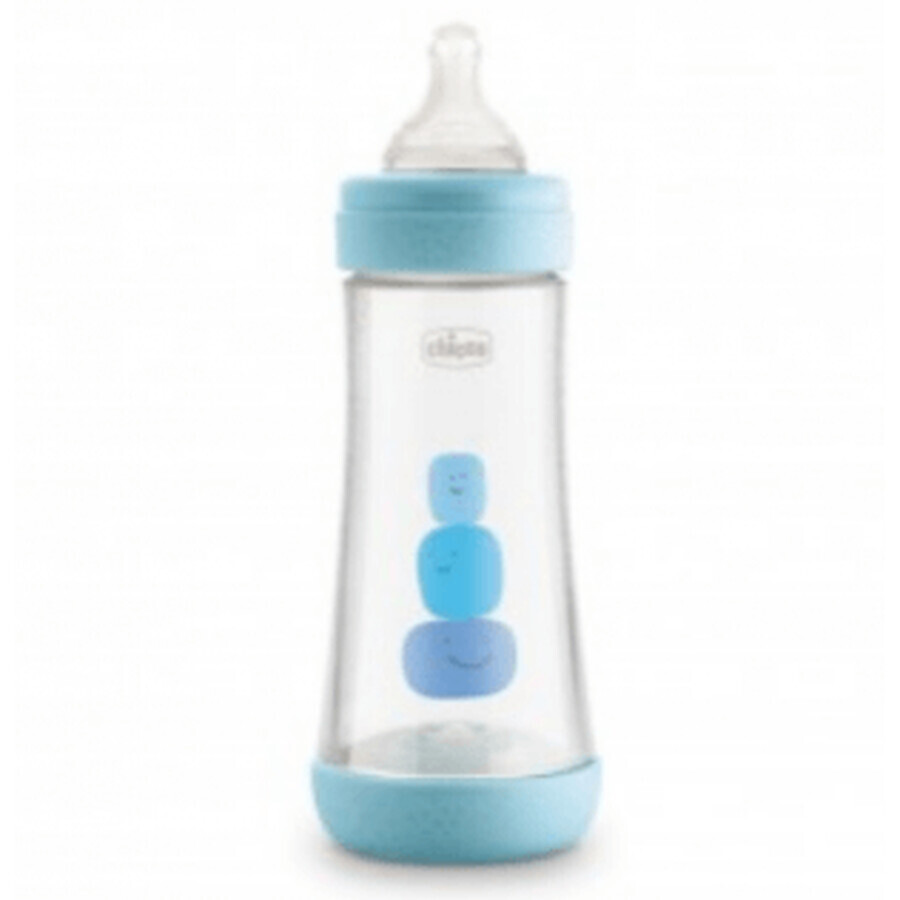 Chicco Babyflasche Perfect 5 blau Quick Flow 4m+ 300ml