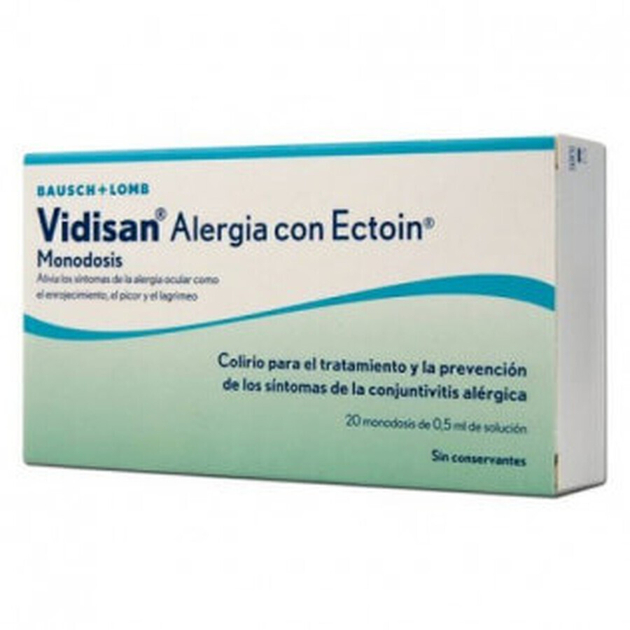 Vidisan Allergy con Ectoin dose singola, 20 x 0,5 ml