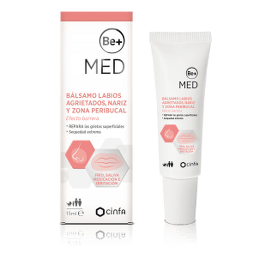 BE+ Med Balsam für rissige Lippen, Nase und Periorbitalbereich 15ml