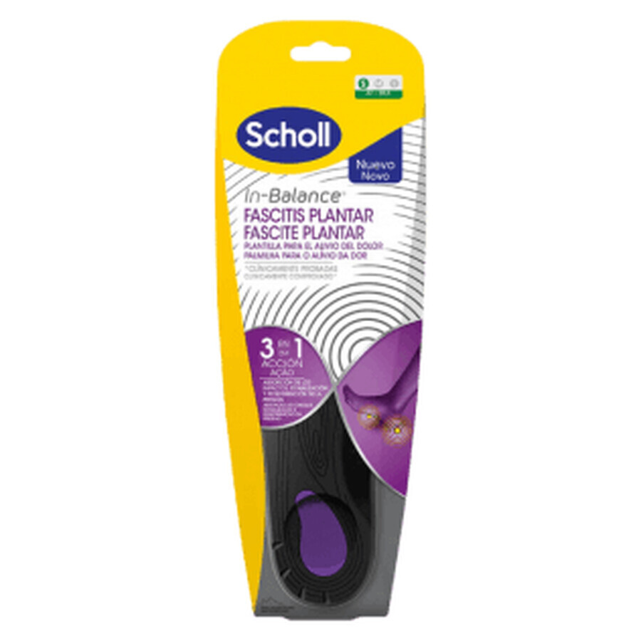 Scholl In-Balance Solette per fascite plantare 2 unità taglia S