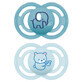 MAM Sucette Silicone Parfaite +6M Bleu 2u