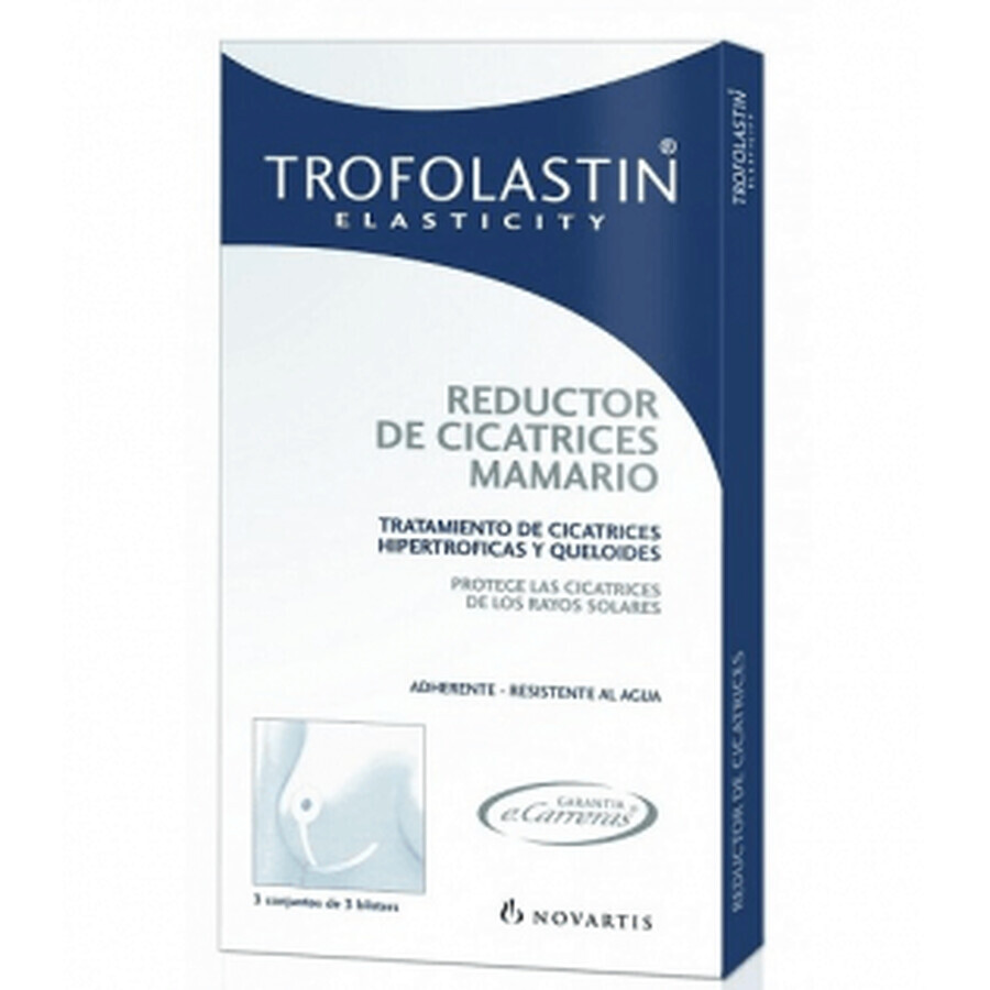 Trofolastin Reductor de Cicatrices Mamario 3 x 2 Apósitos