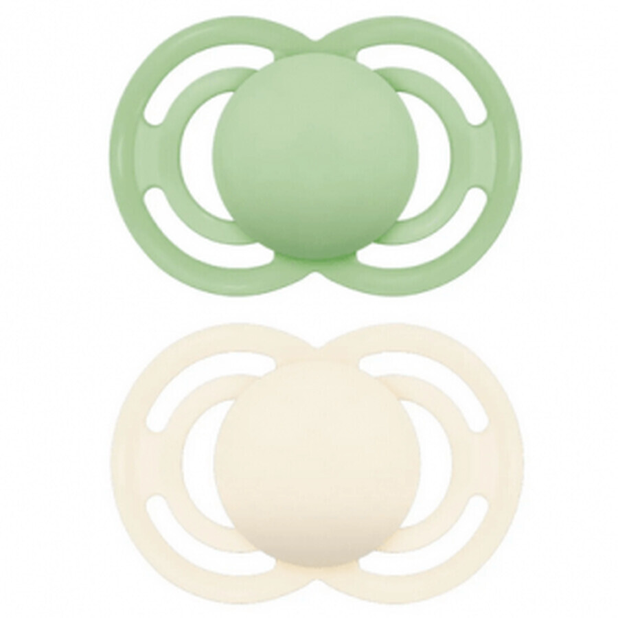 MAM Soother Perfect Silicone +6M Verde/Neutru 2u