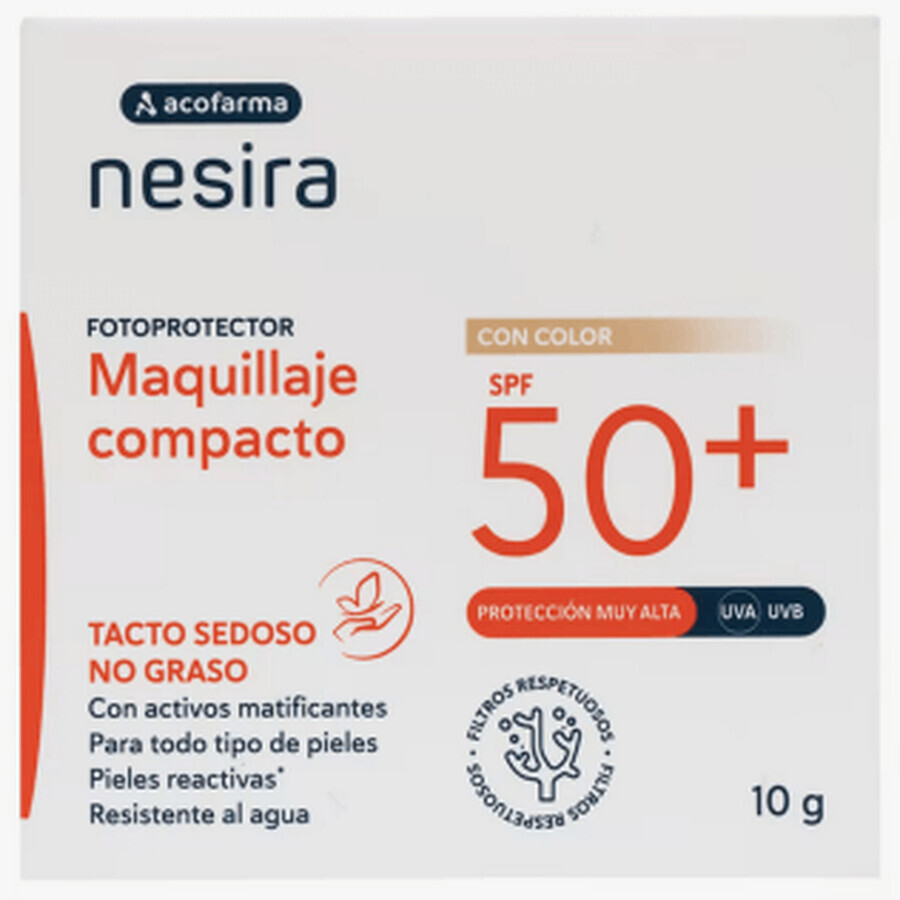 Buy Acofarma Nesira Solar SPF 50+ Compact Makeup 10 g Acofarma Nesira Solar SPF 50+ Compact Makeup 10 g
