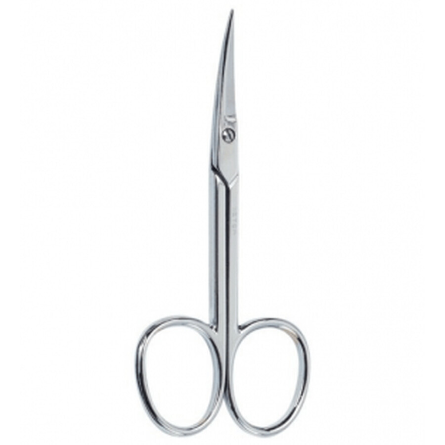 Beter Manicure Schaar Gebogen Leer Chroom