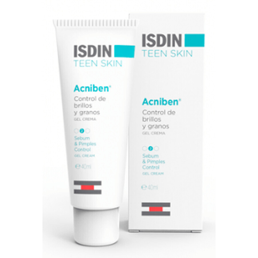 Isdin Teen Skin Acniben Acniben Glanz & Pickel Kontrolle Creme Gel, 40ml