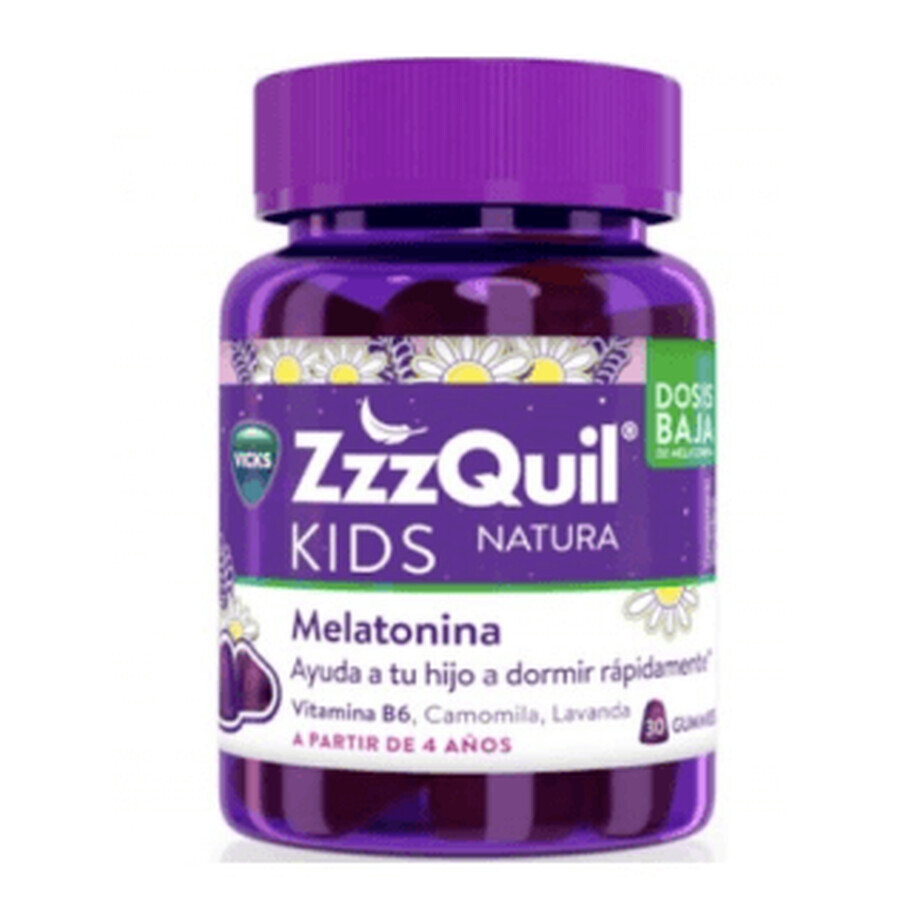 Vicks ZzzQuil Natura Kids 30 Gummies cu aromă de fructe de pădure