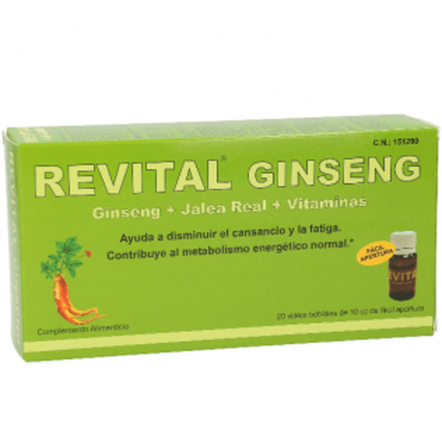 Revital Ginseng + Gelatina + Vitamine 20 Fiale