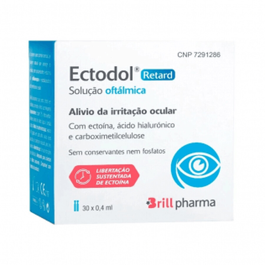 Ectodol Retard oogheelkundige oplossing 30 enkelvoudige doses 0,4ml