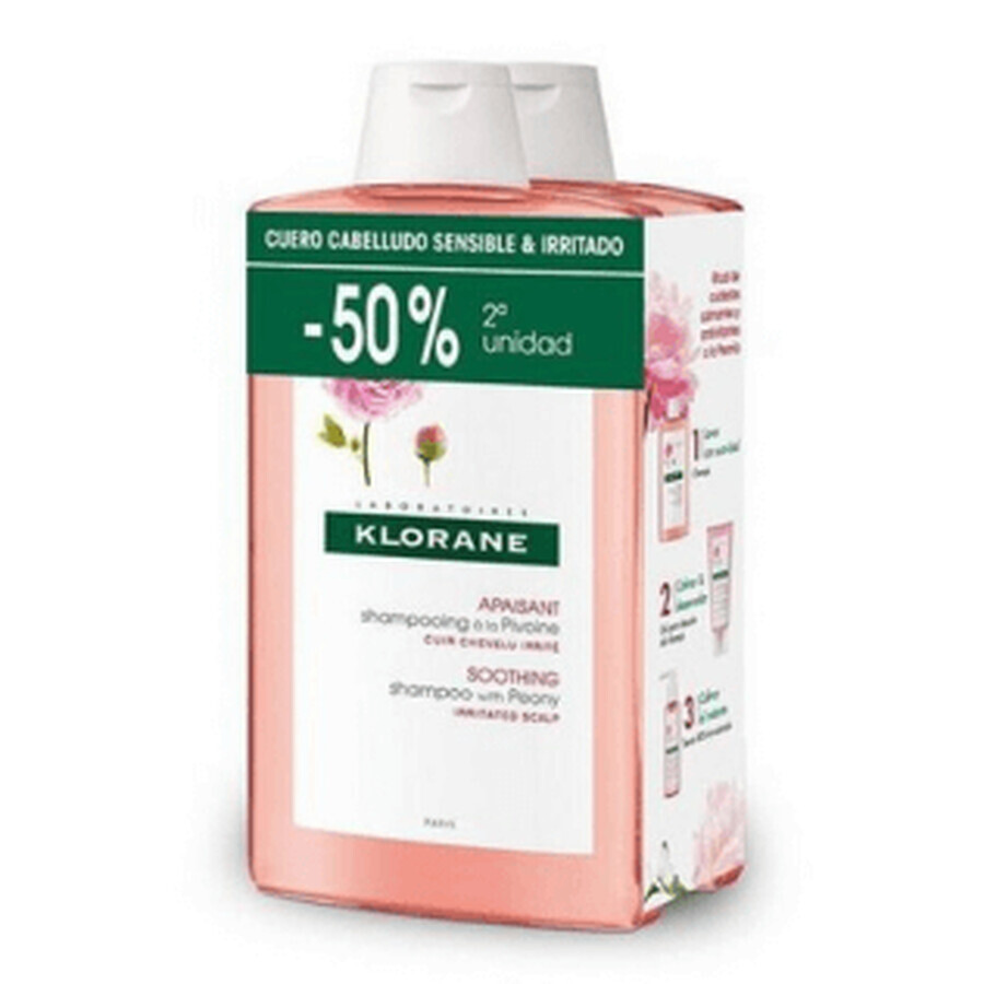 Acquista Klorane DUPLO Shampoo alla Peonia 2X400 ml Klorane DUPLO Shampoo alla Peonia 2X400 ml