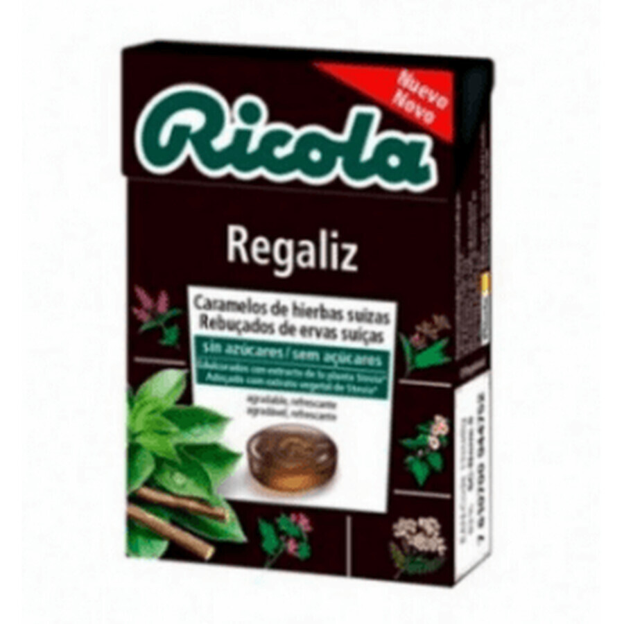 Ricola Bonbons à la réglisse sans sucre 50g