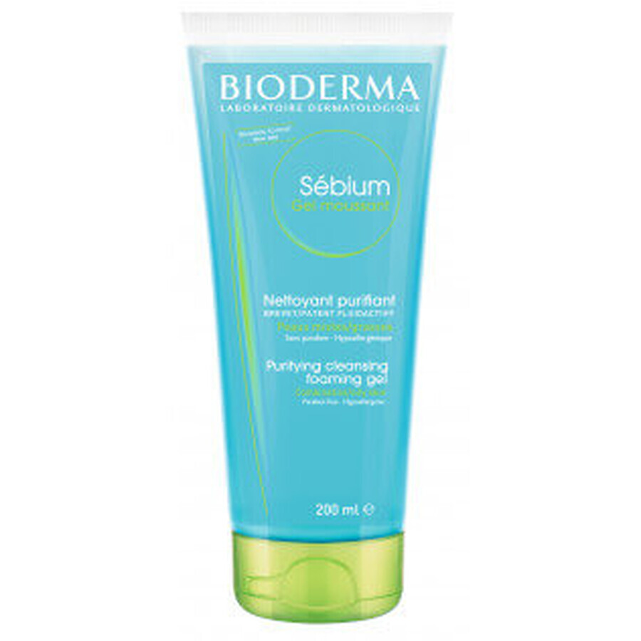 Bioderma Sebium Gel detergente senza sapone, 200ml