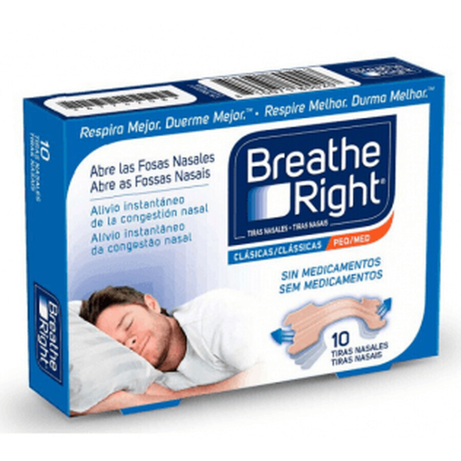 Breathe Right Classic Nasal Strips Small-Medium 10 pcs.