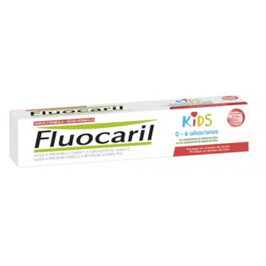 Fluocaril Kids 3-6 ani, pastă cu aromă de căpșuni 50ml
