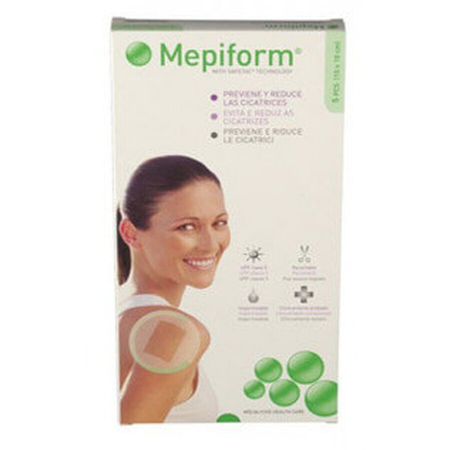 Mepiform Silicone Silicone 10X18 Wipes 5 units