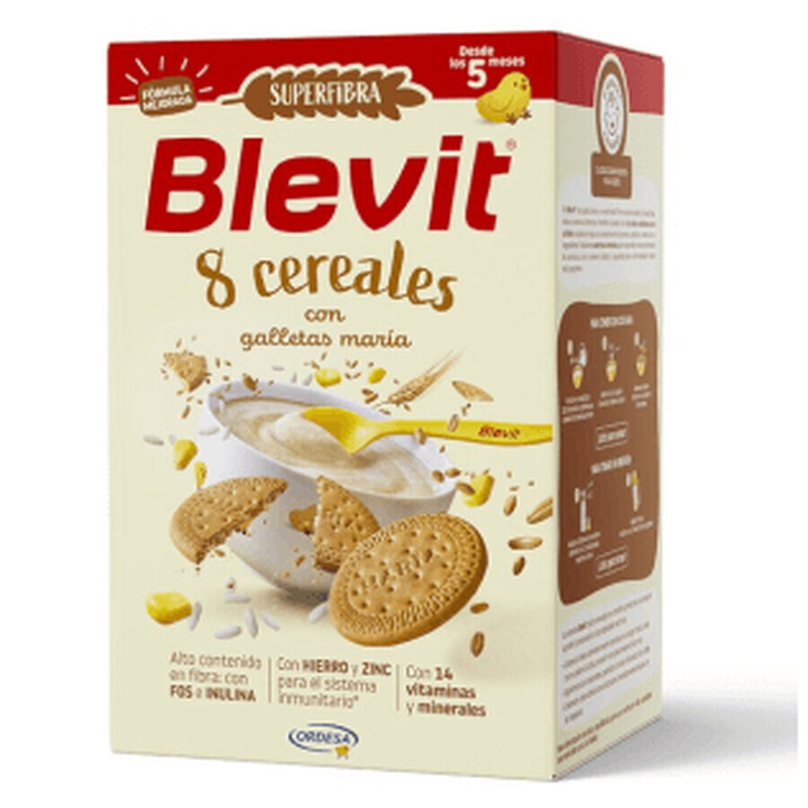 Blevit Superfibra 8 Cereales Galletas Maria 500g