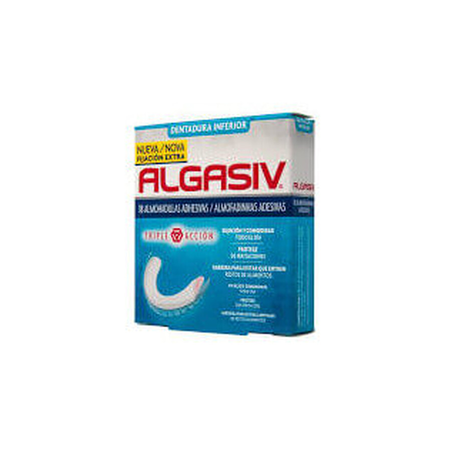 Algasiv Pads adesivi per protesi inferiore, 18 pz.