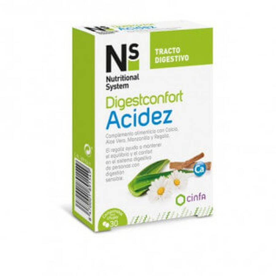NS Digestconfort Acidez 30 Comprimidos para Chupar