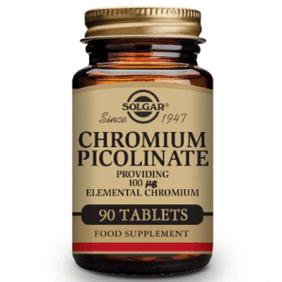 Solgar Picolinato Cromo 200 mcg, 90 capsulas