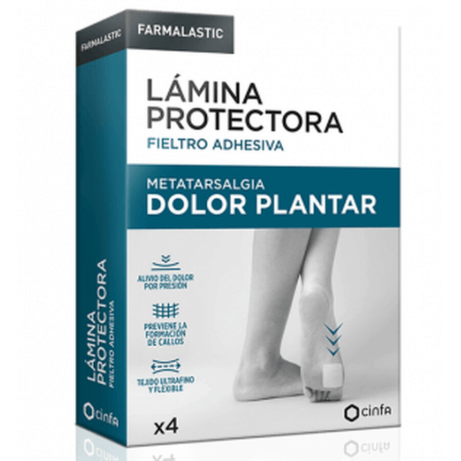 Farmalastic Pâslă protectoare adezivă 4u O mărime