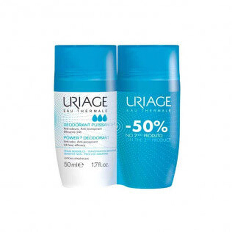 Acquista Uriage DUPLO Deso Triactive Roll On 2x50ml Uriage DUPLO Deso Triactive Roll On 2x50ml