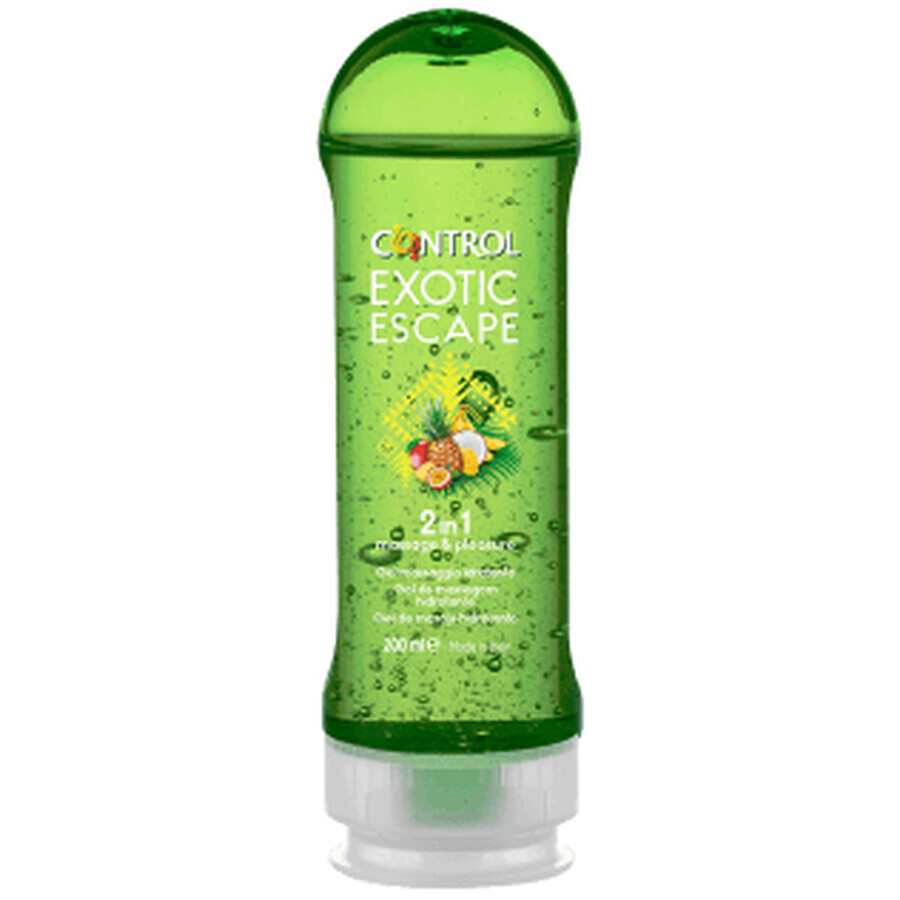 Control Pleasure Exotic Escape feuchtigkeitsspendendes, wärmendes Massage-Gel, 200ml