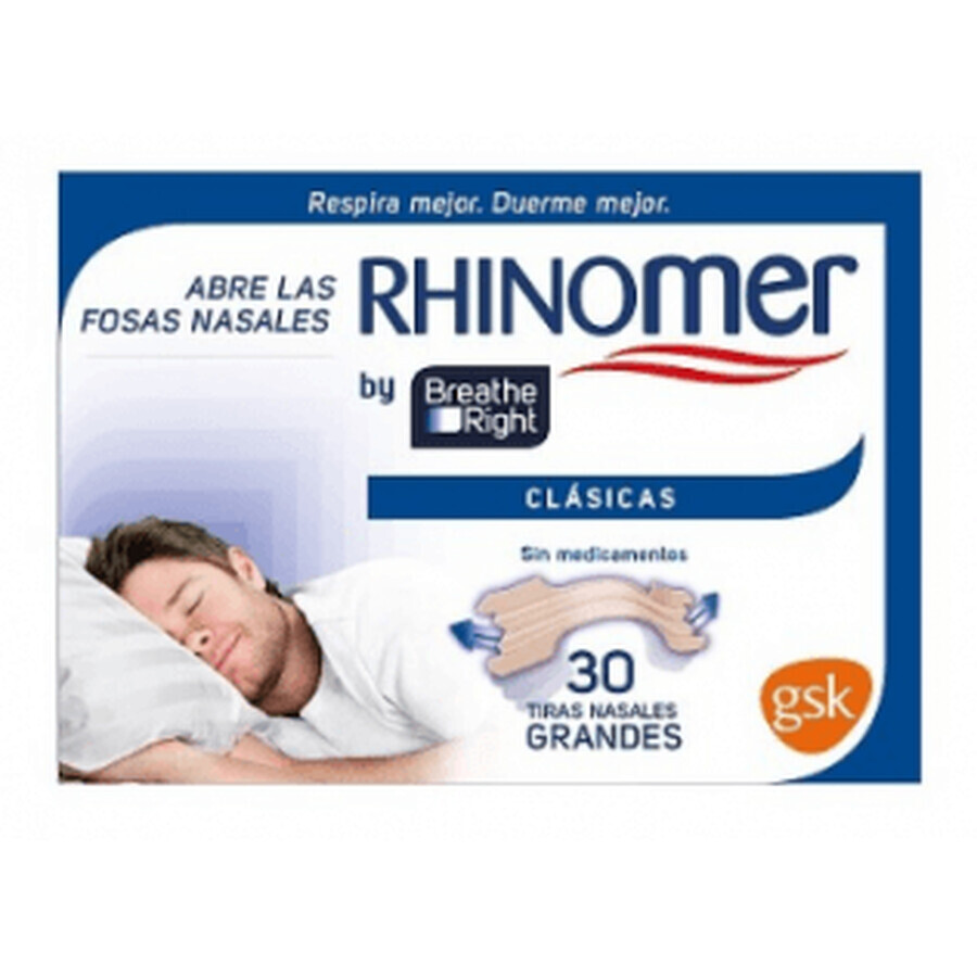 Bandelettes nasales Breathe Right Large, 30pcs