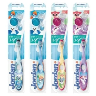 Jordar Kinderzahnbürste Stp by Step 3-5 Jahre mit Kappe 1u