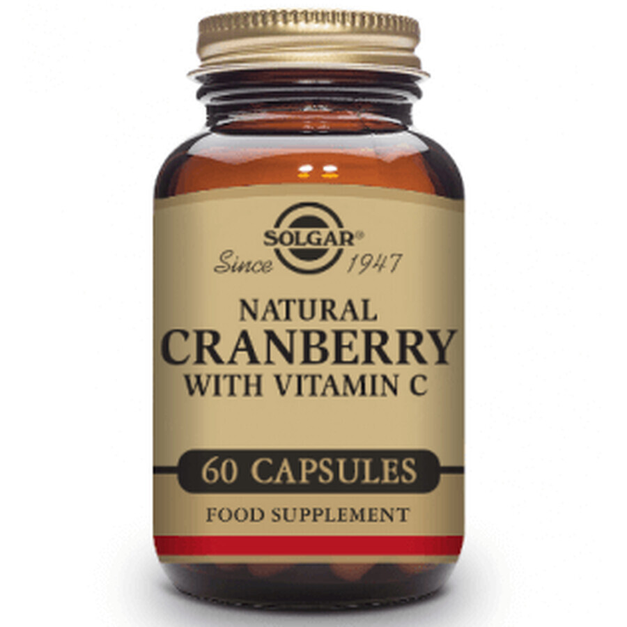 Solgar Cranberry with Vitamin C, 60 capsules