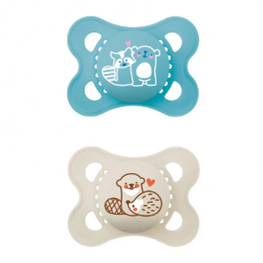 MAM Original Pacifier 2-6M Silicone Blue/Neutral 2u