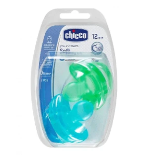 Chicco Soft Silicone Pacifier 12m 2 Units child