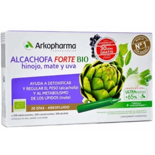 Arkofluido Alcachofa Forte Bio 20 ampollas 15ml