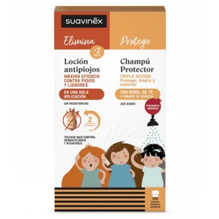 Suavinex Set Anti-luizen Lotion 125ml + Beschermende Shampoo 250ml