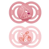 MAM Schnuller Perfekt Silikon +16M Rosa 2u