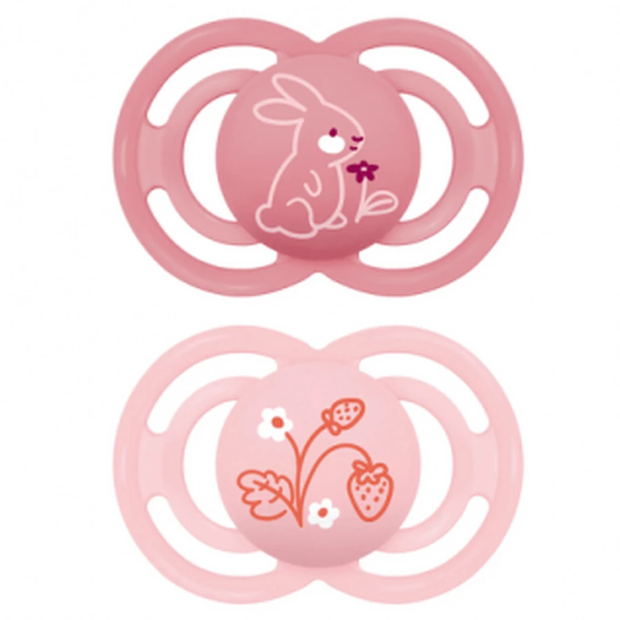MAM Pacifier Perfect Silicone +16M Pink 2u