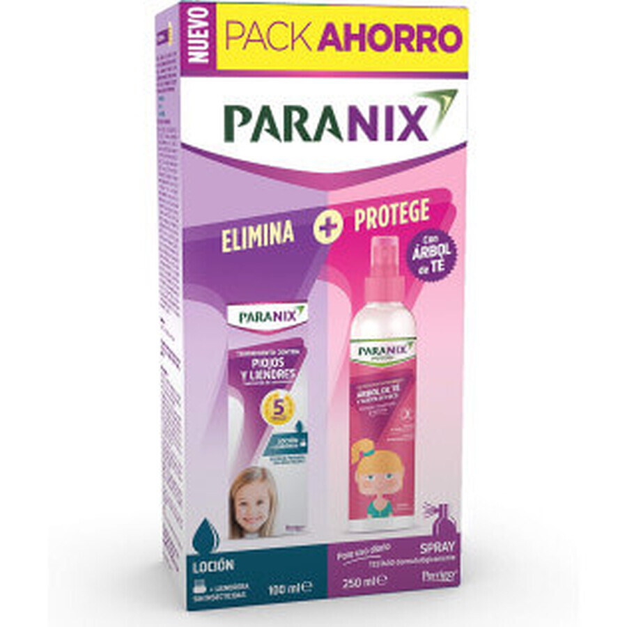 Paranix Păduchi și Nit Remover + Tea Tree 1 Sticlă 150ml + 1 Sticlă 250ml Pack