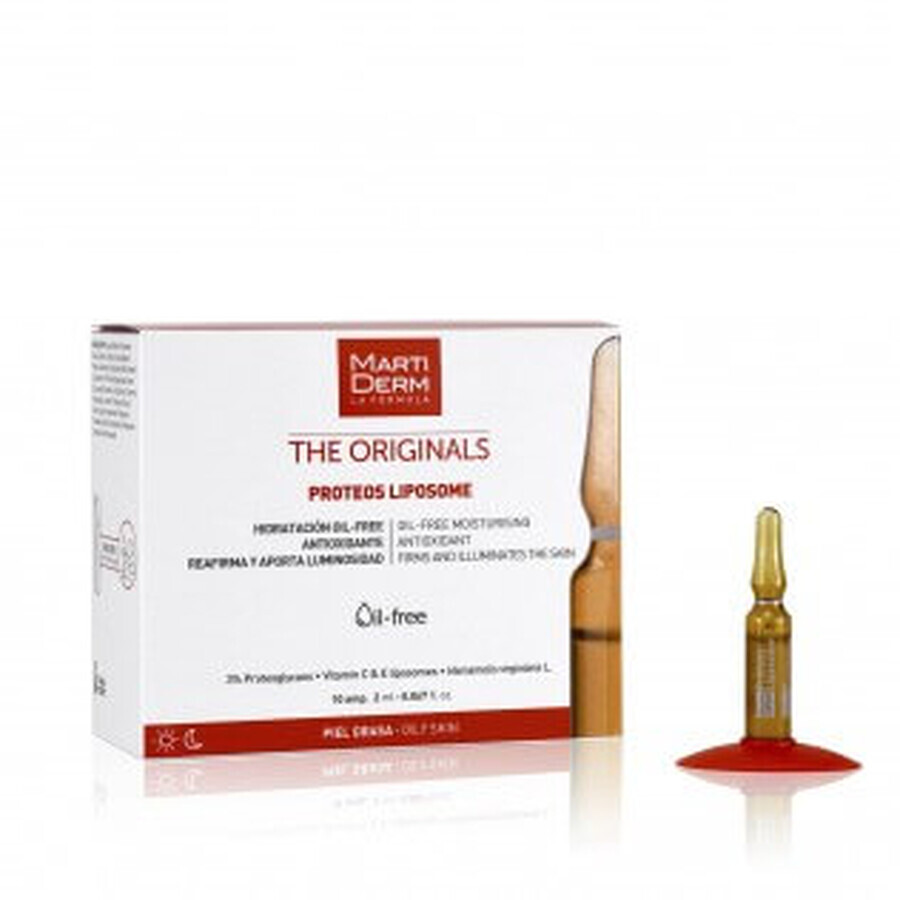 Martiderm Liposomas Tensor Antiarrugas Piel Mixta y Grasa 10 amp 2 ml