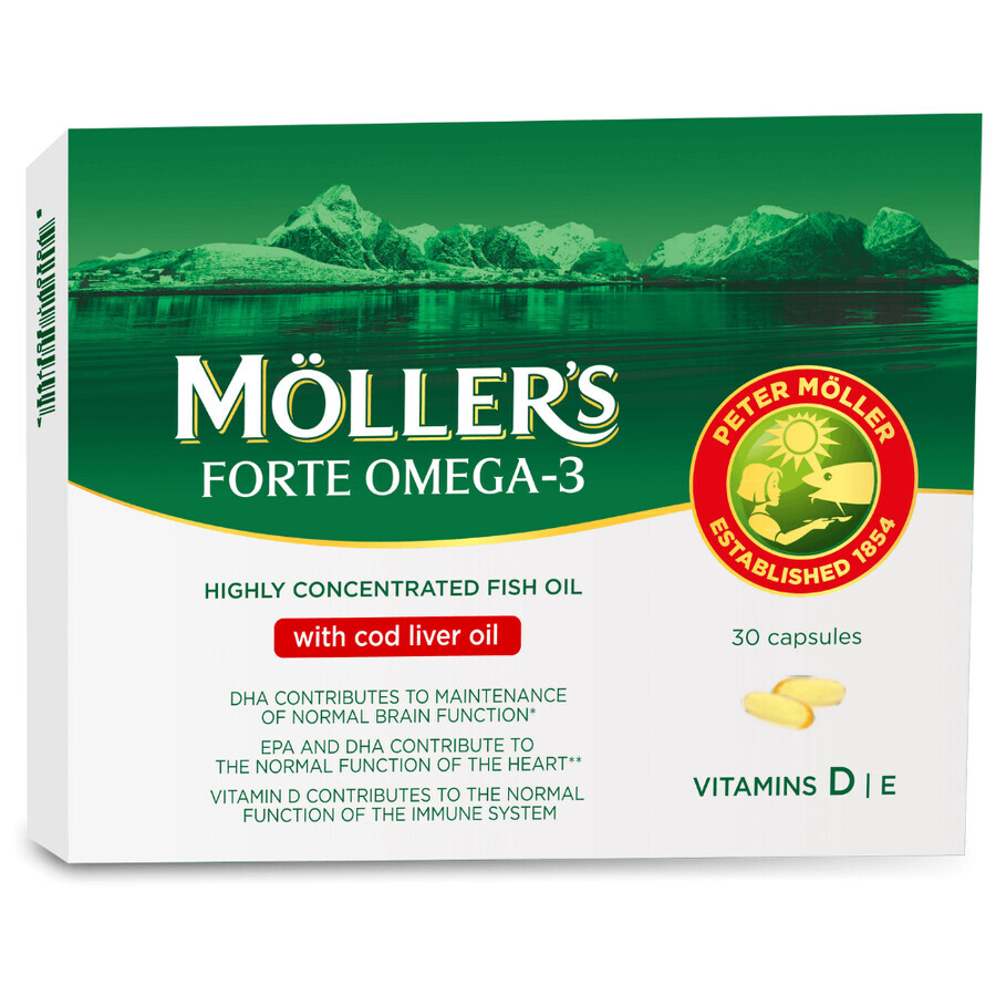 Omega-3 Forte, 30 capsule, Möller's 