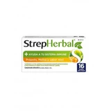 Strepherbal 16 Pastillas para Chupar Sabor Propolis Melisa y Miel