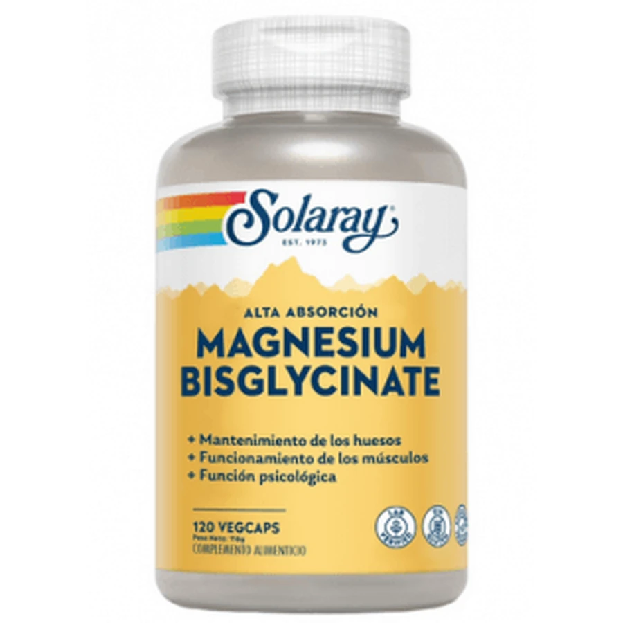 Solaray Bisglycinate Magnesium 120 capsules