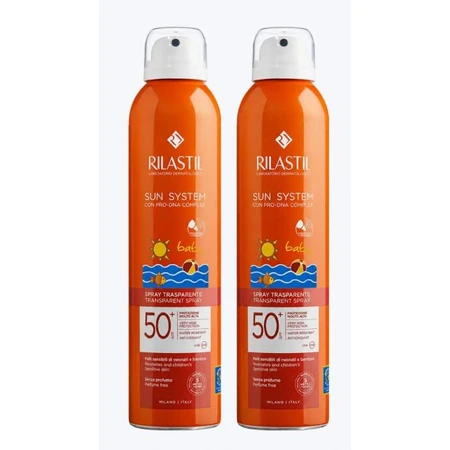 Rilastil Sun System DUPLO Baby Spray 360 SPF50+, 2x200ml
