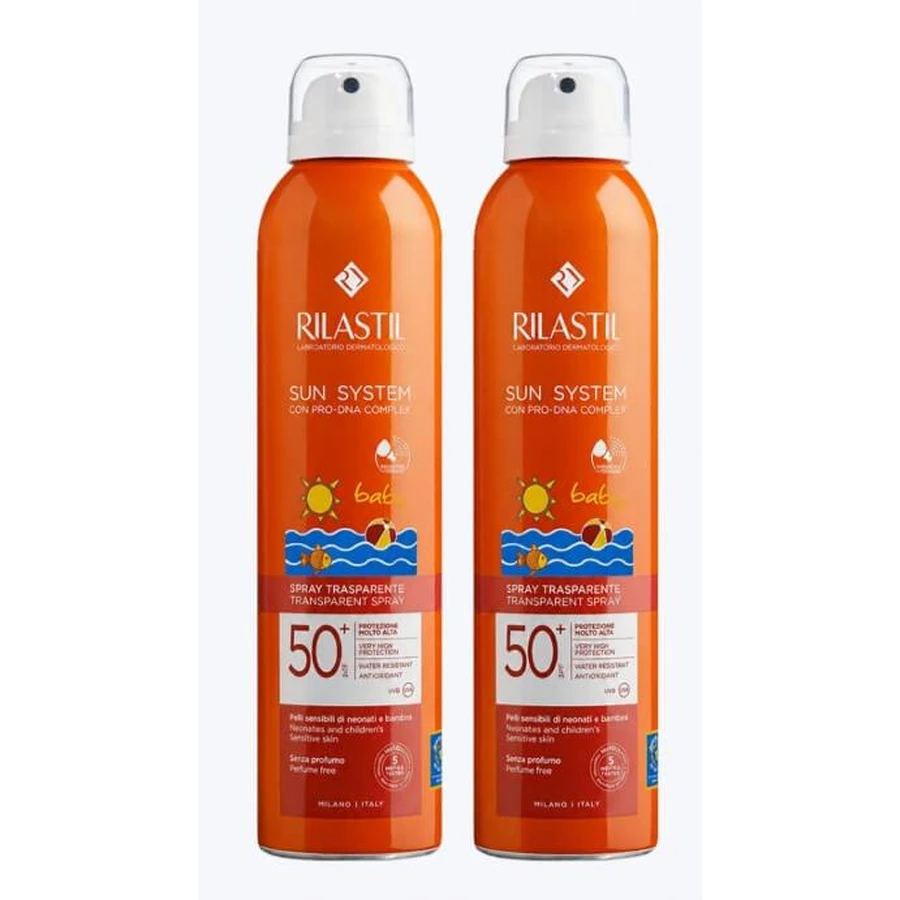 Rilastil Sun System DUPLO Baby Spray 360 SPF50+, 2x200ml