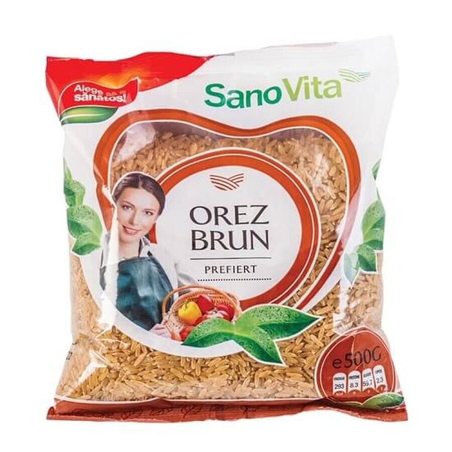 Cumpără Orez Brun prefiert, 500 gr, Sanovita Orez Brun prefiert, 500 gr, Sanovita