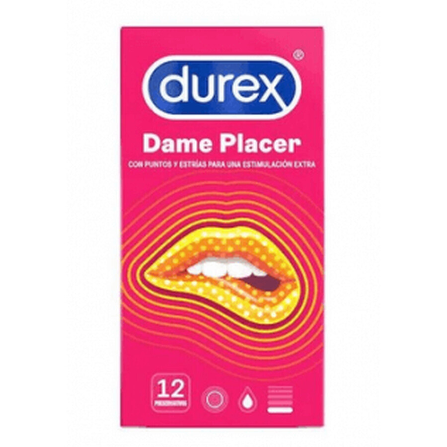 Préservatifs Durex Dame Placer, 12 unités