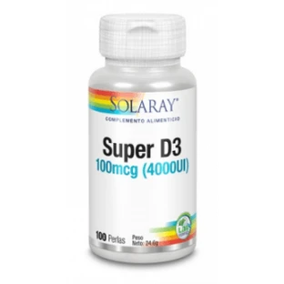 Solaray Super D3 100mcg 4000IUI 100 perles