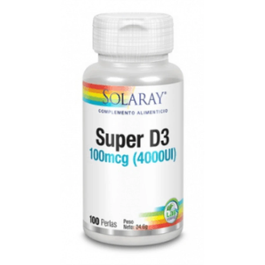 Solaray Super D3 100mcg 4000IUI 100 perles
